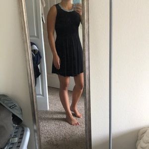 Black Mini dress with bead detailing